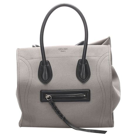 celine grey tote|celine tote vintage.